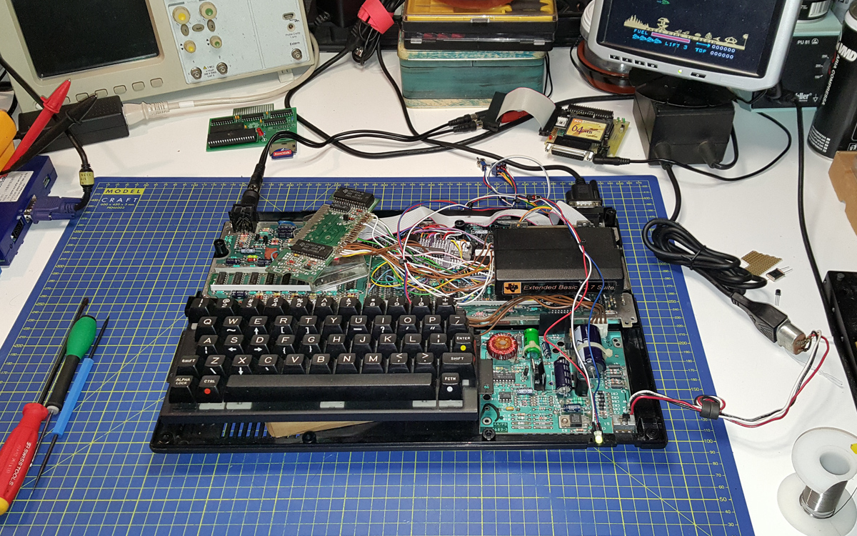 Under the hood of a Texas Instruments TI-99/4A