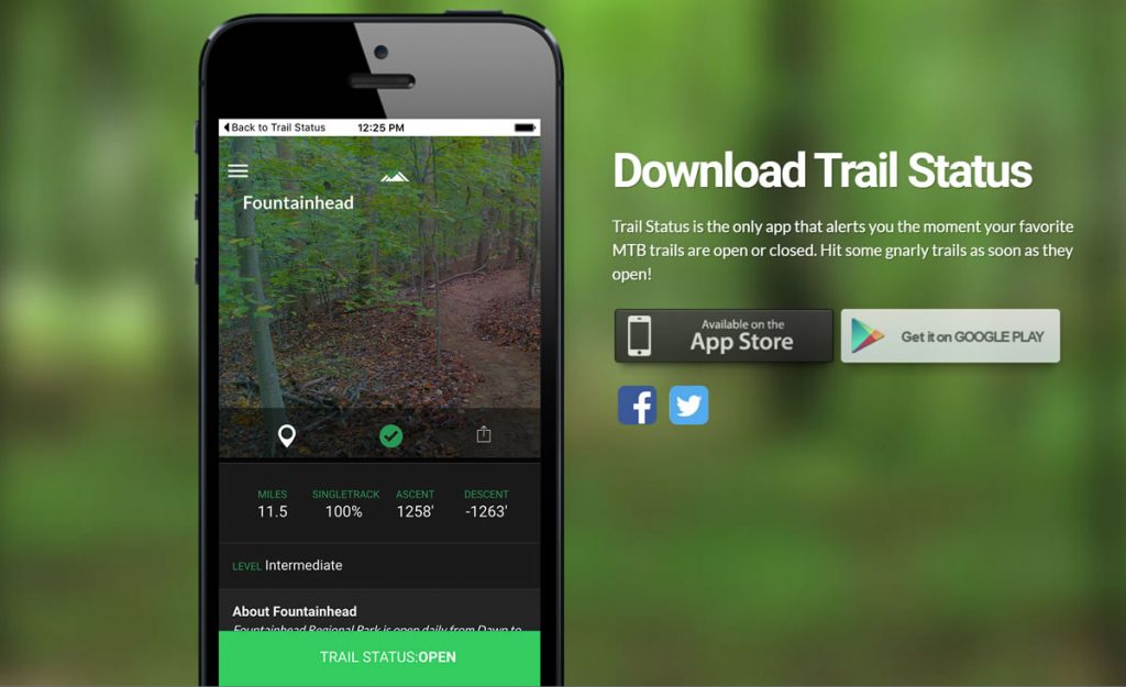 Trailgrinder application BETA download promo.
